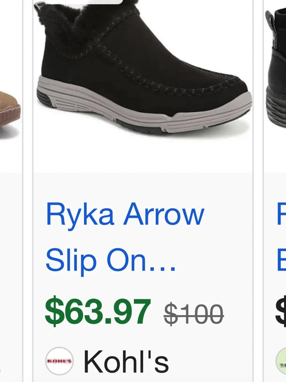 Black Faux Fur Slip-On Boots